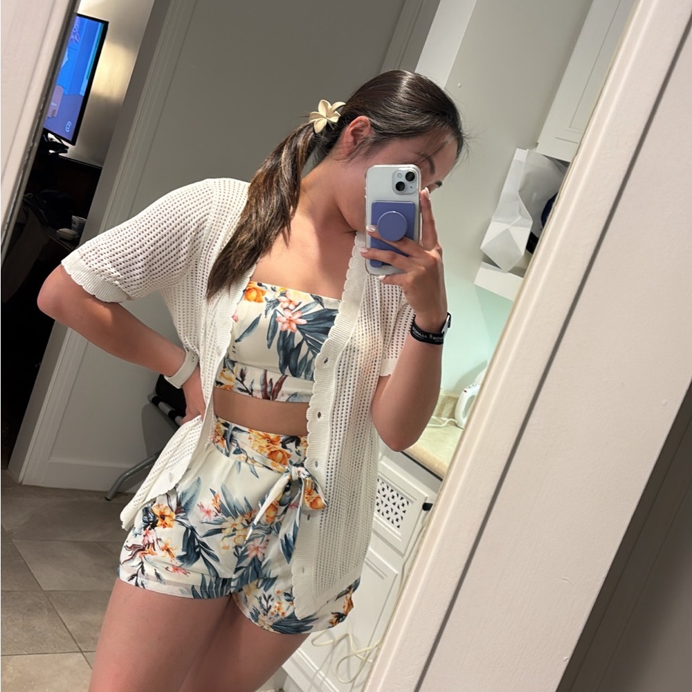 Fashion Nova Floral Two-Piece Set
